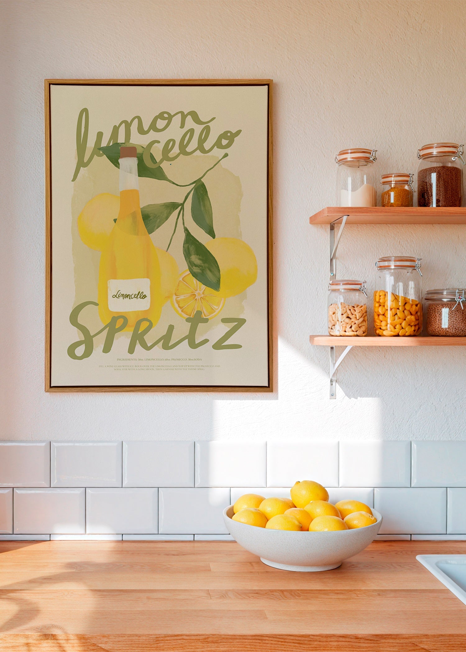 Arte da cucina Limoncello Spritz illustrazione