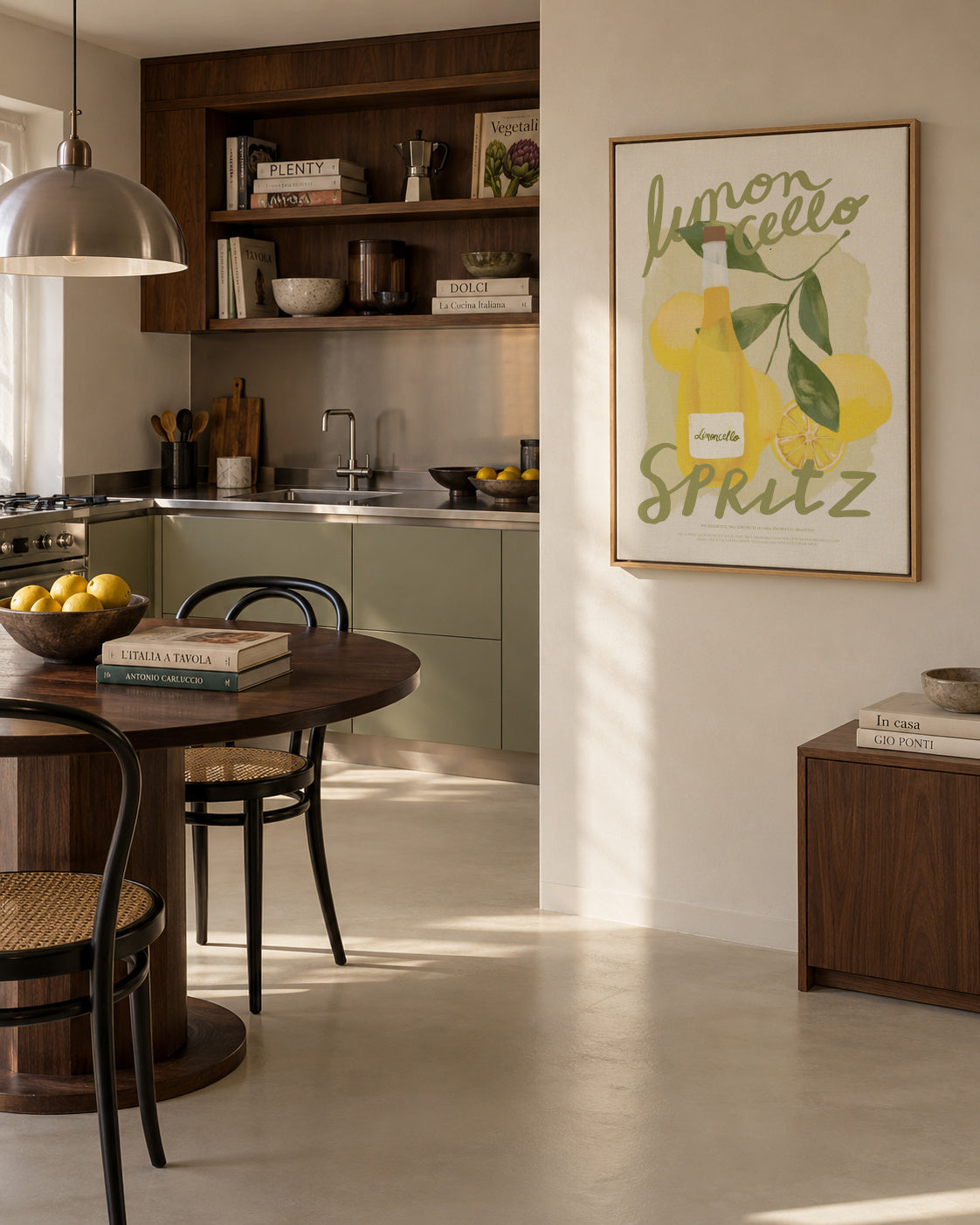 Limoncello Spritz - Framed canvas in an interior