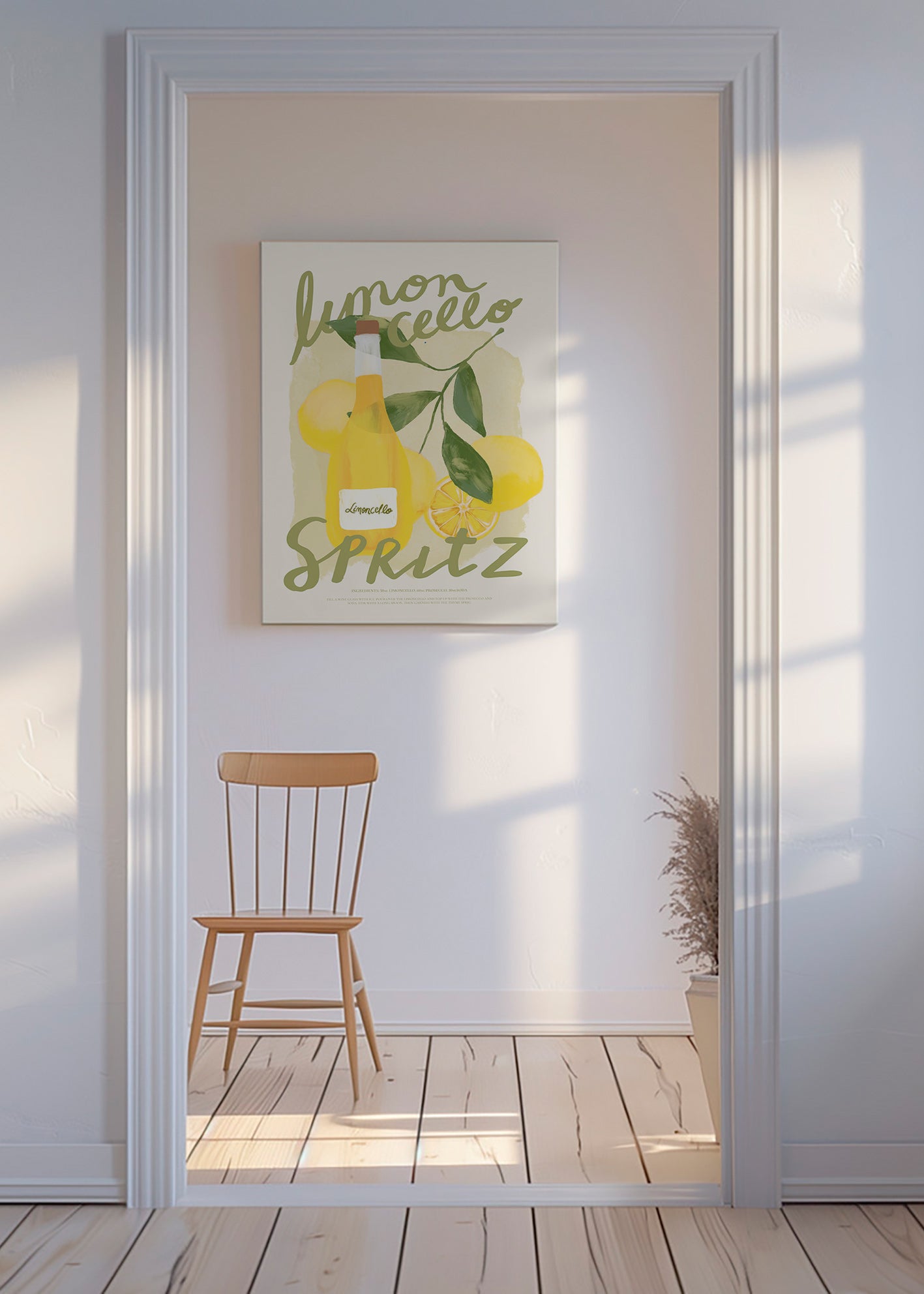 Arte da cucina Limoncello Spritz illustrazione