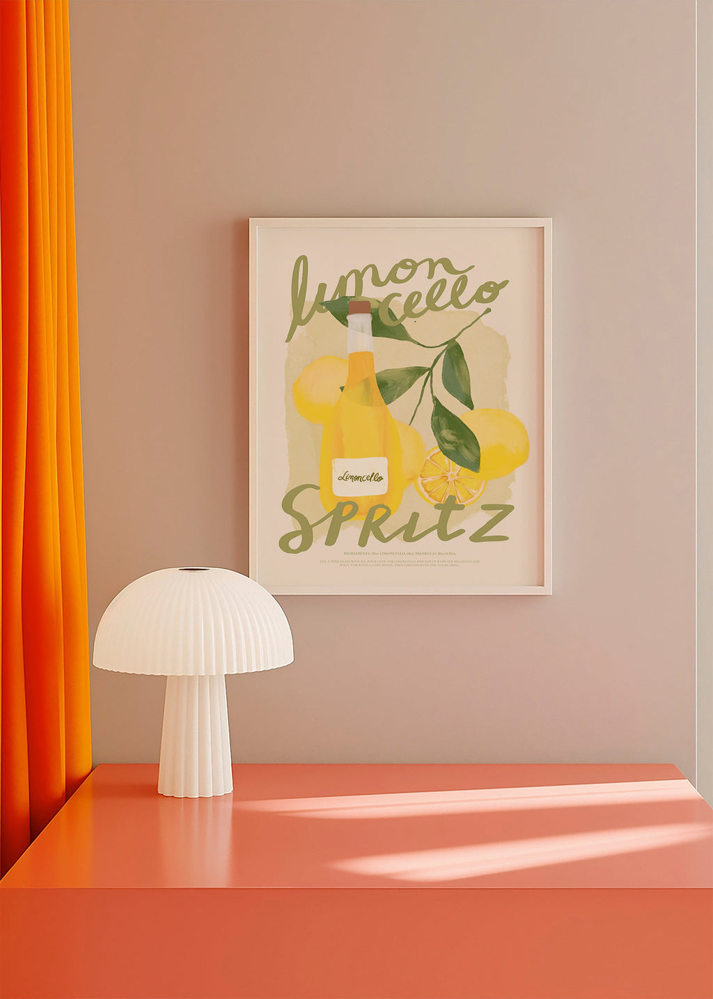 Arte da cucina Limoncello Spritz illustrazione