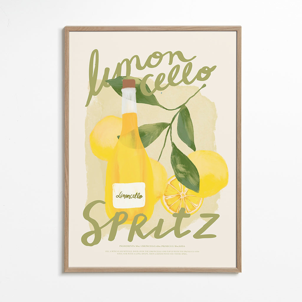 Arte da cucina Limoncello Spritz illustrazione