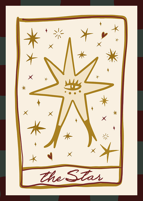 Illustrazione: Stella mistica con occhio centrale