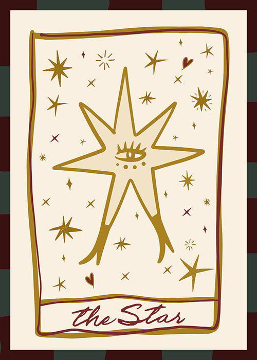 Illustrazione: Stella mistica con occhio centrale