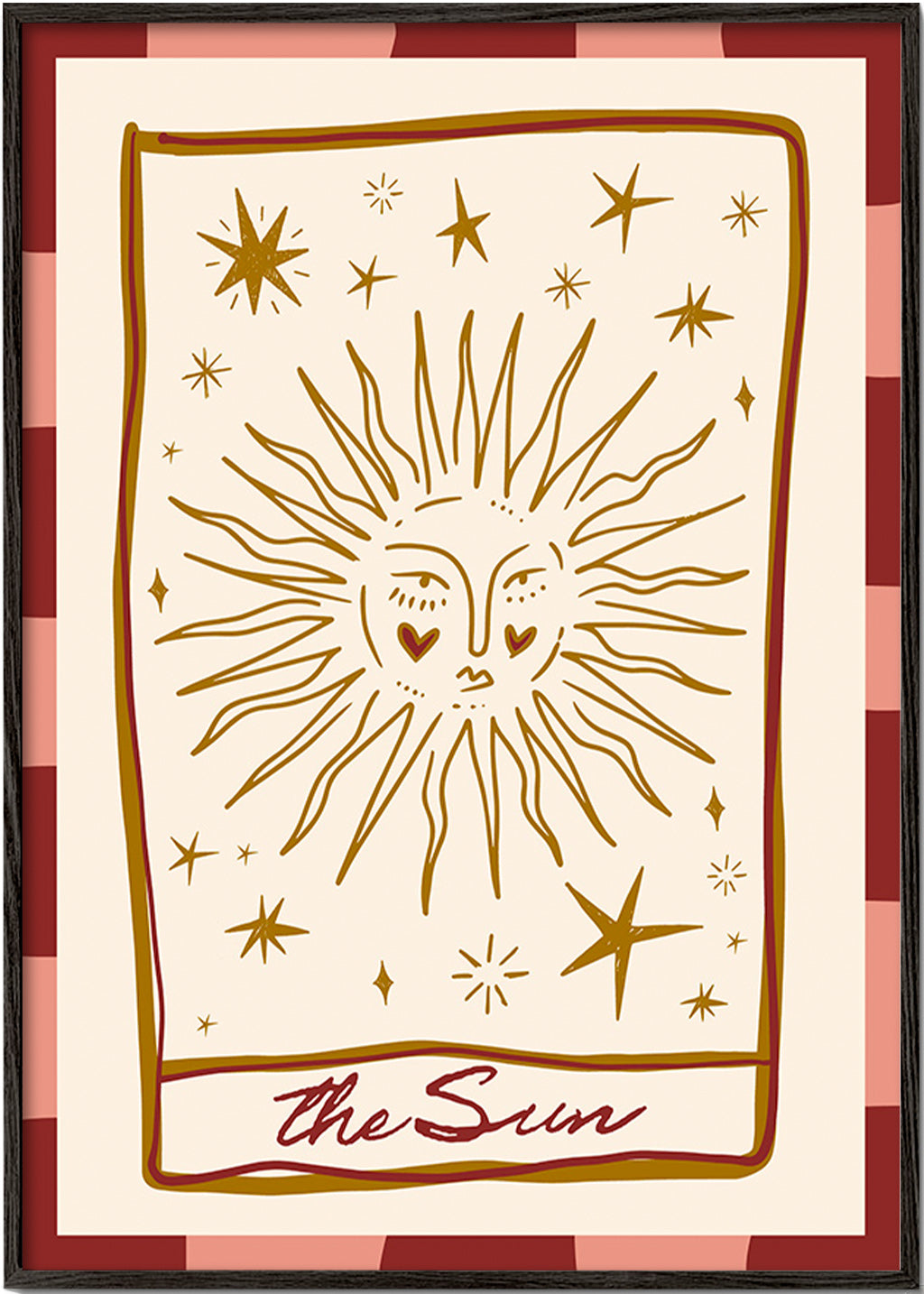 Illustrazione del sole in stile carta vintage
