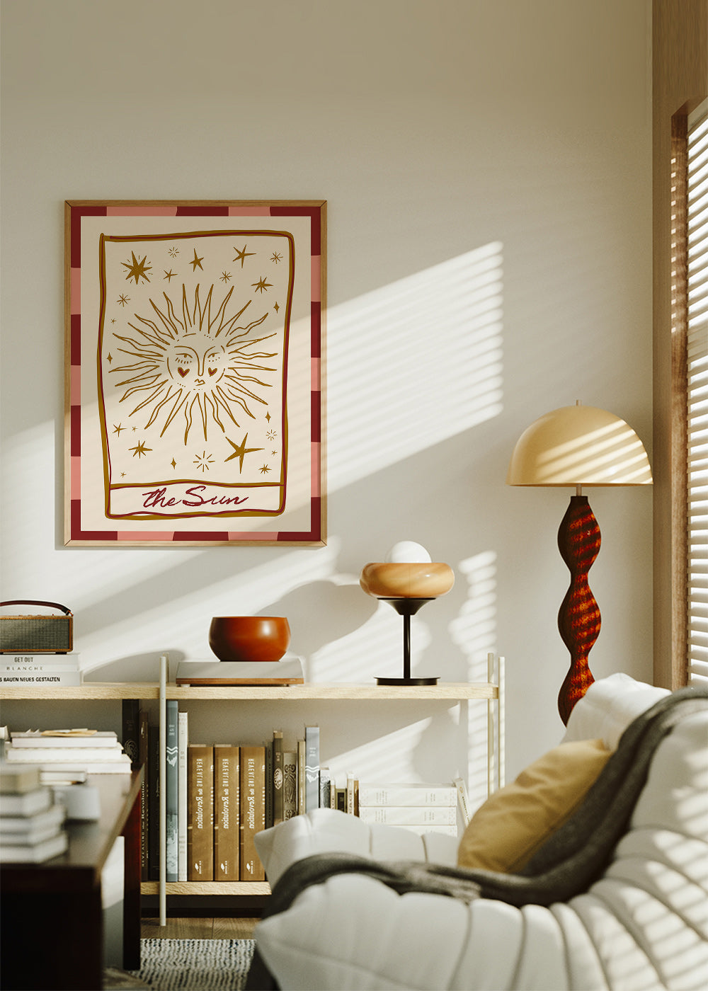 Illustrazione del sole in stile carta vintage