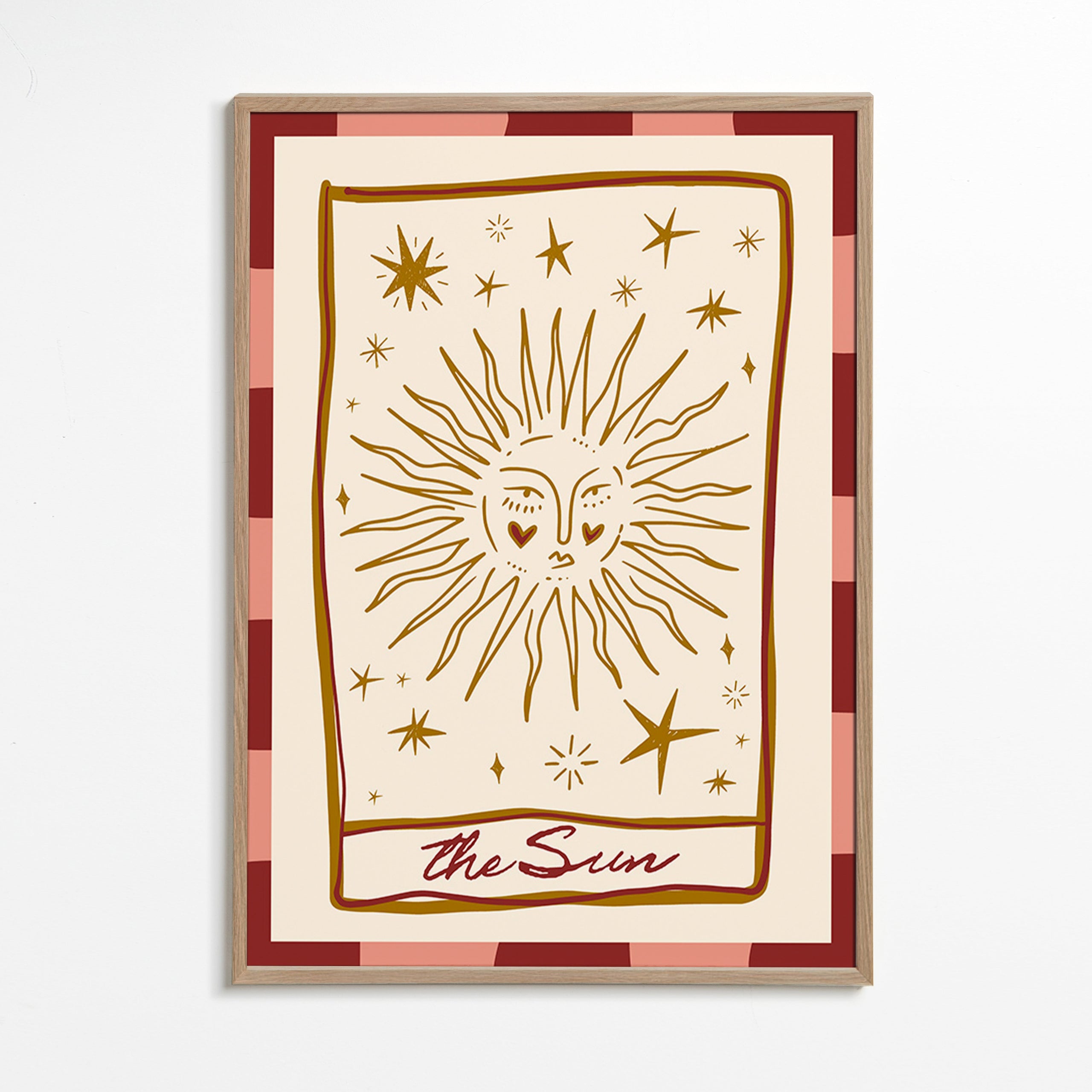 Illustrazione del sole in stile carta vintage