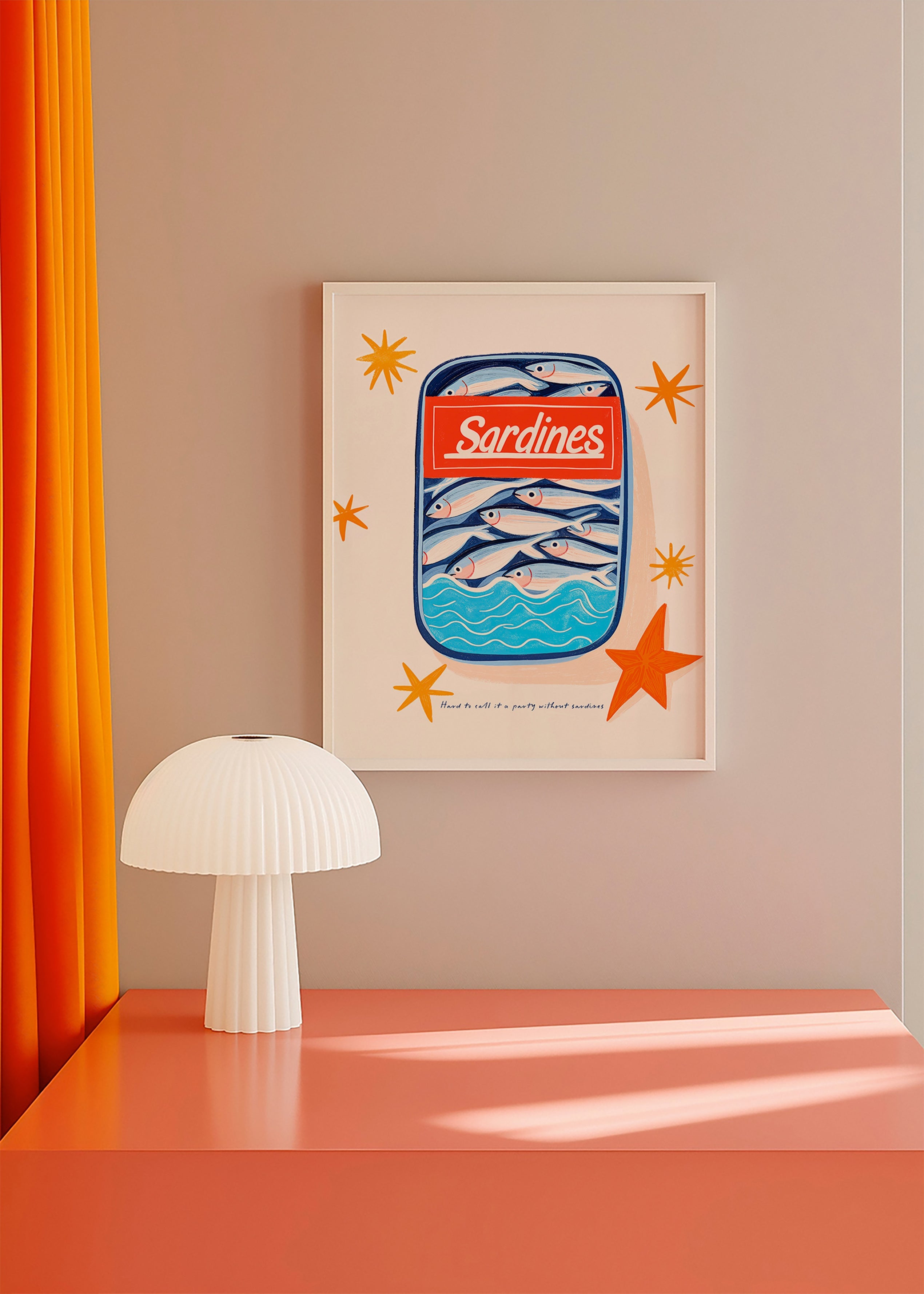 Arte da cucina: lattina di sardine illustrata