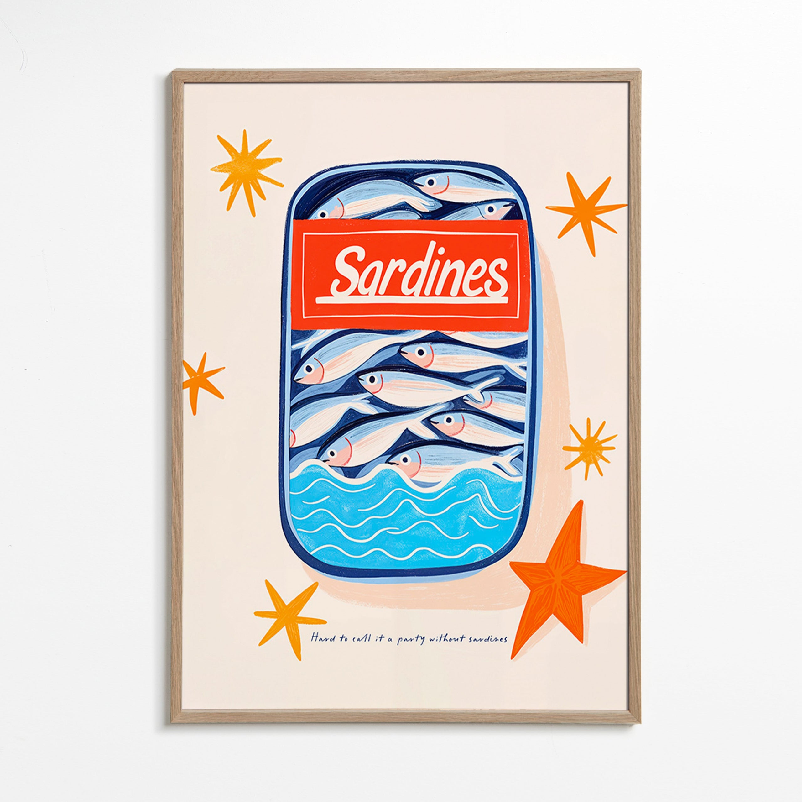 Arte da cucina: lattina di sardine illustrata