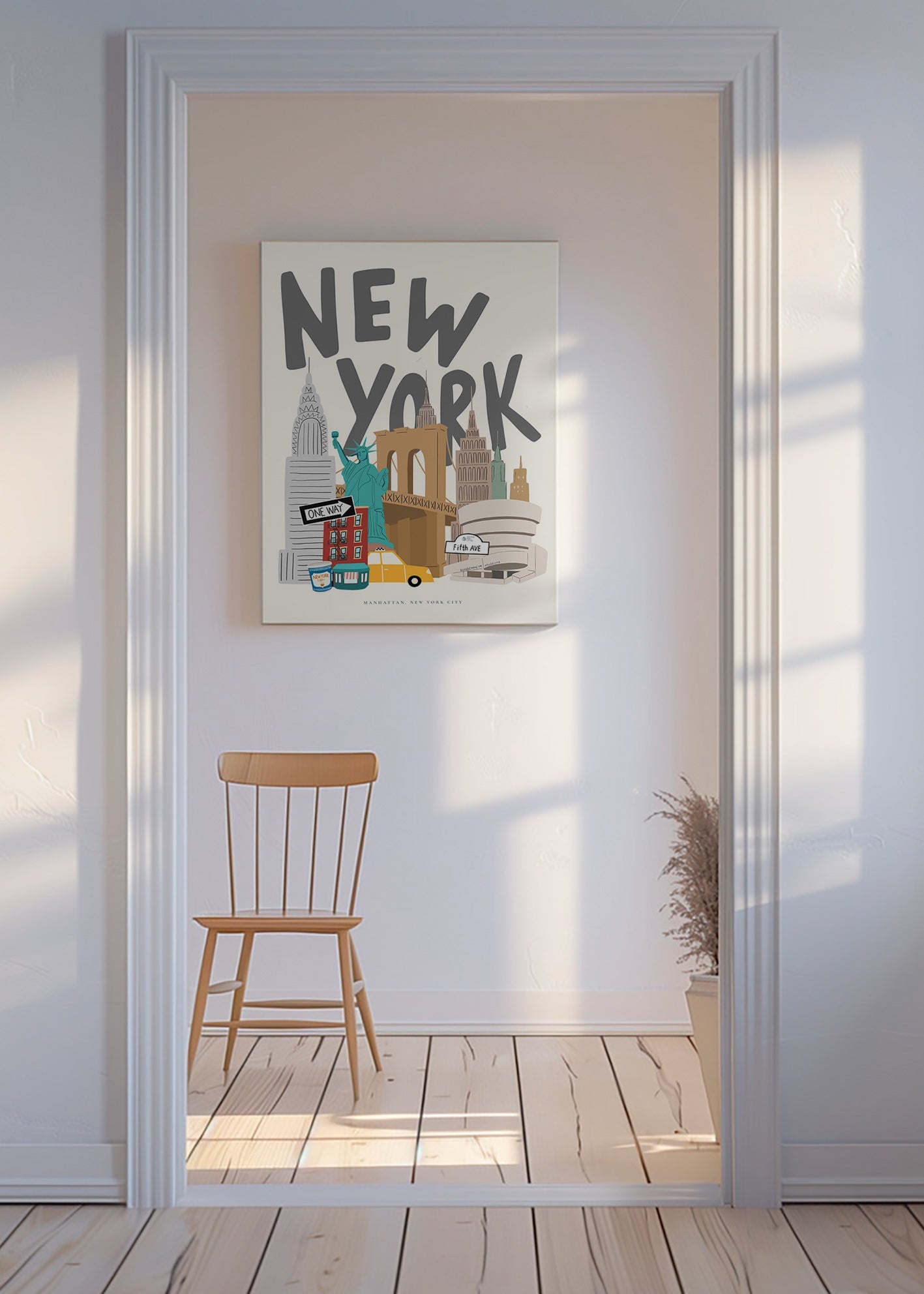 Poster di viaggio: icone di New York