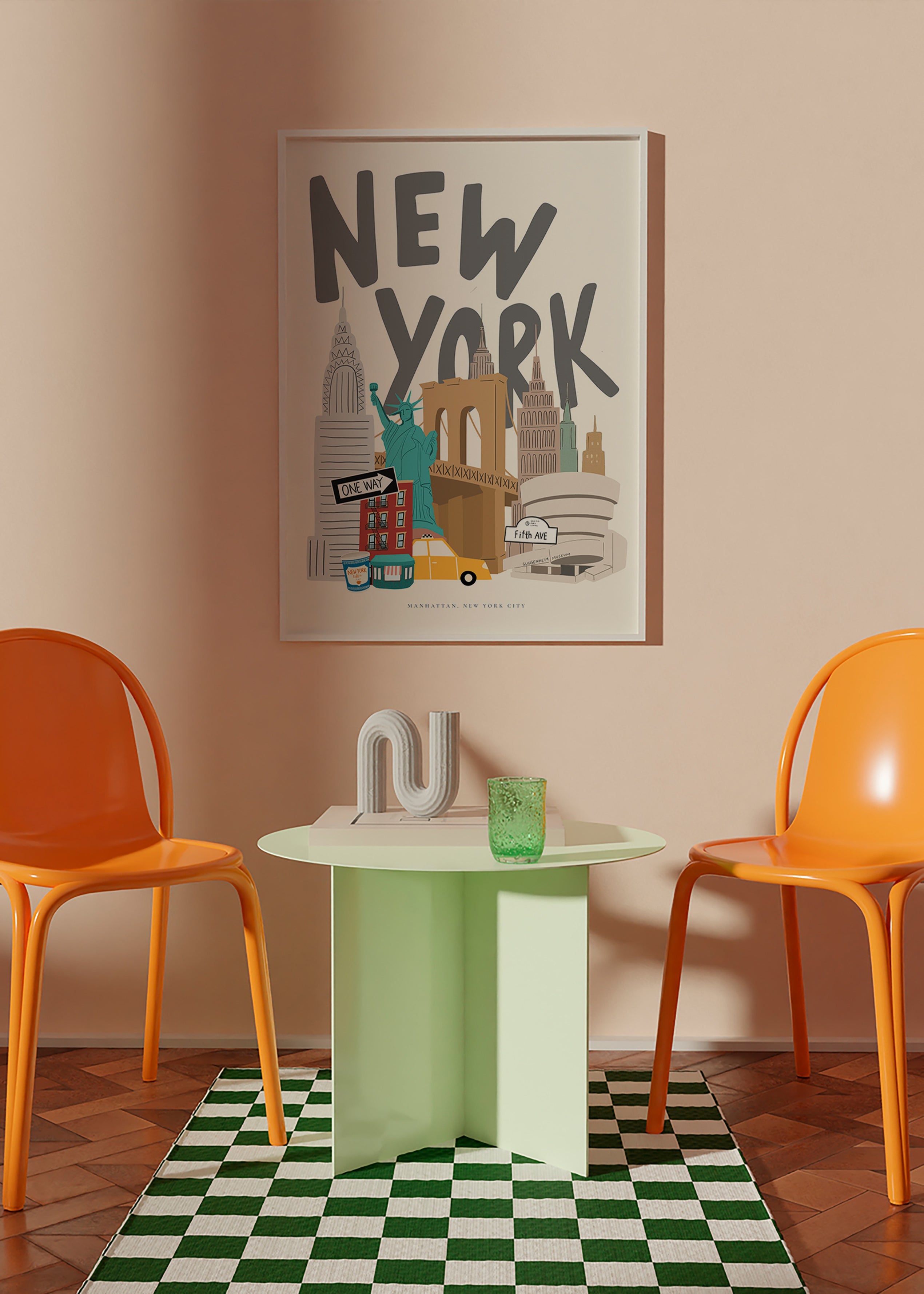 Poster di viaggio: icone di New York