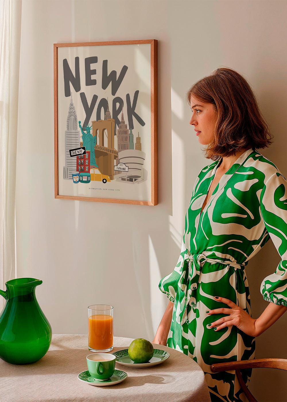 Poster di viaggio: icone di New York