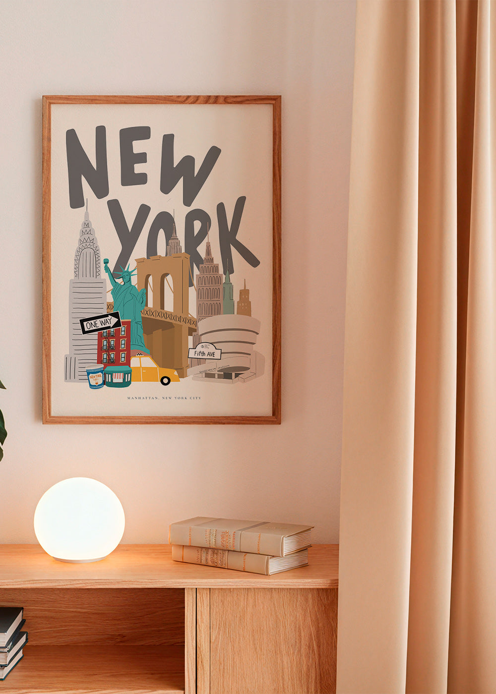 Poster di viaggio: icone di New York