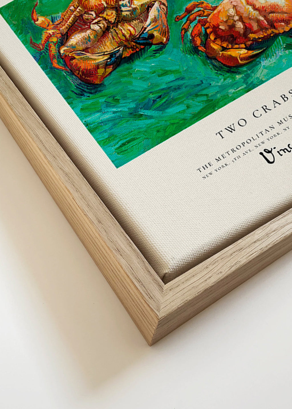 Two Crabs di Van Gogh — Granchi su sfondo verde
