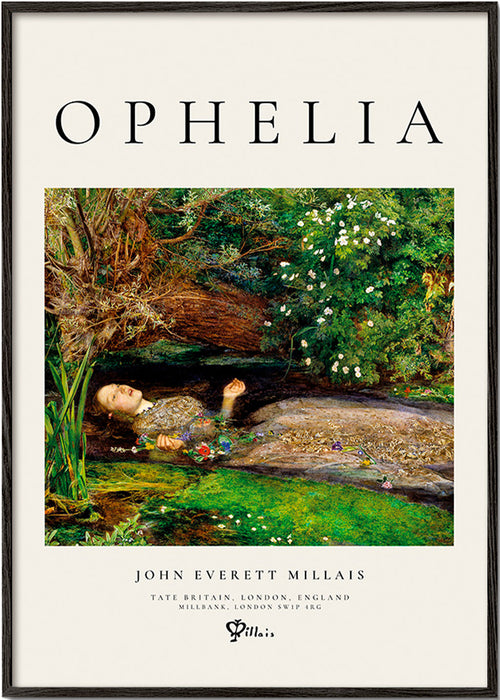 Stampa botanica Ophelia in riva