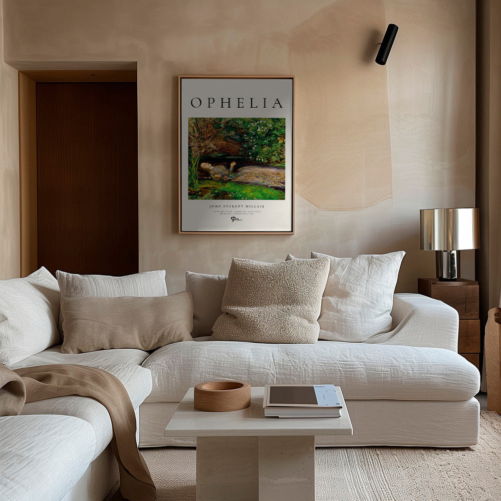 Stampa botanica Ophelia in riva