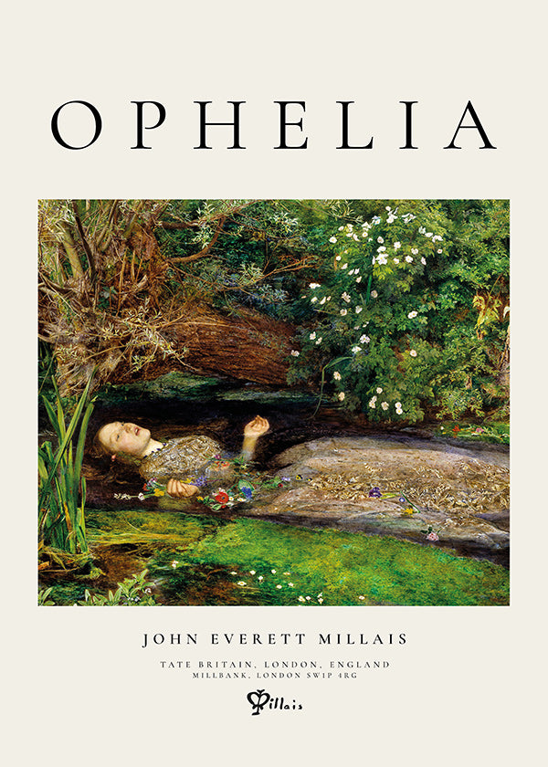 Stampa botanica Ophelia in riva