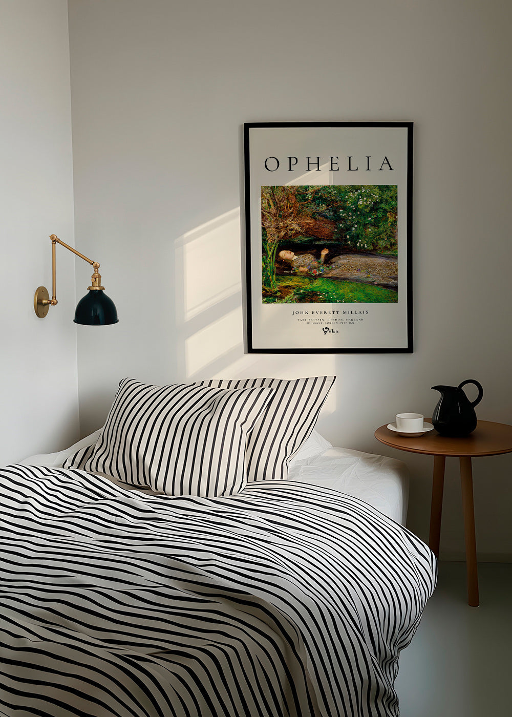 Stampa botanica Ophelia in riva