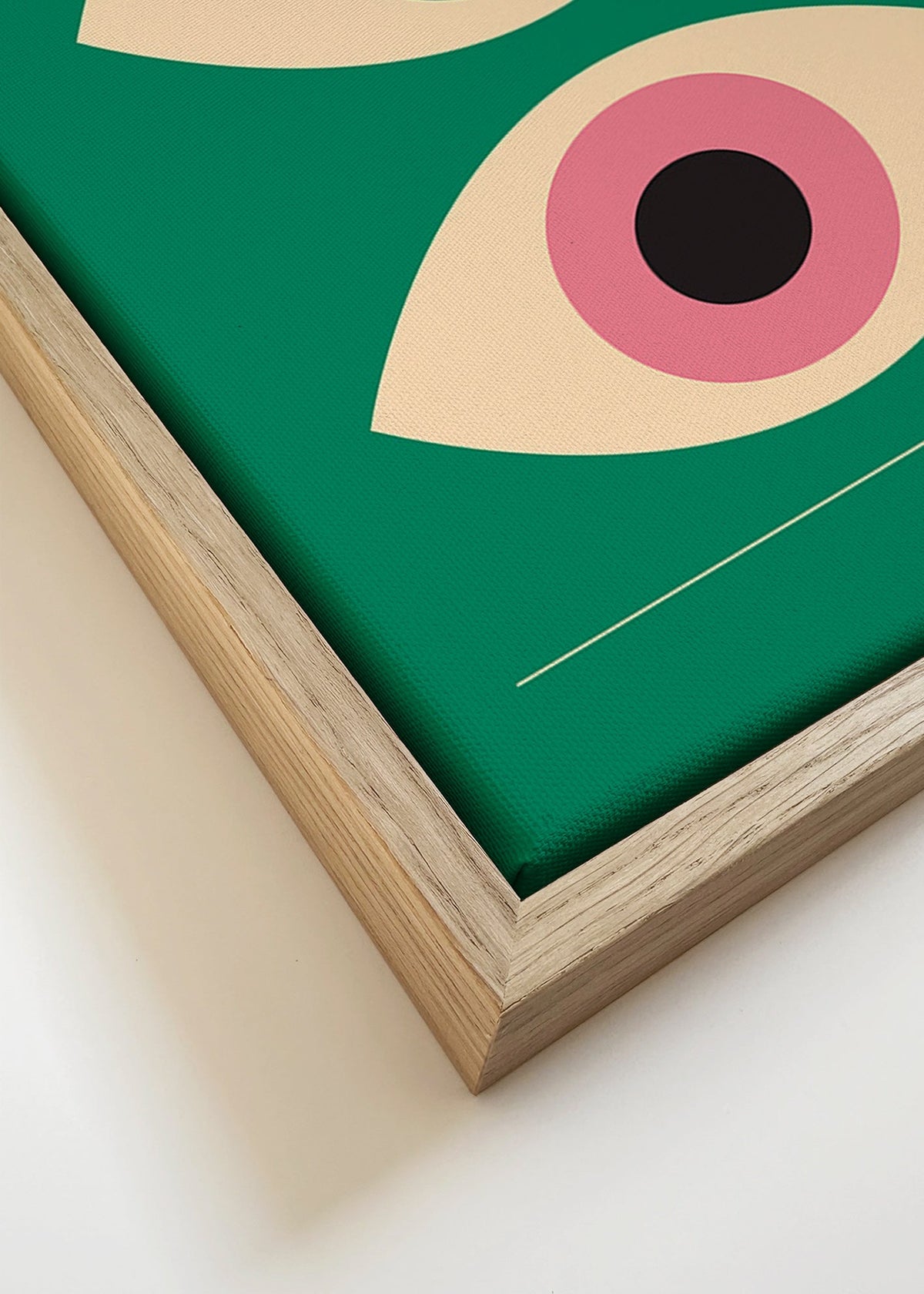 Quadro geometrico Bauhaus occhi gemelli