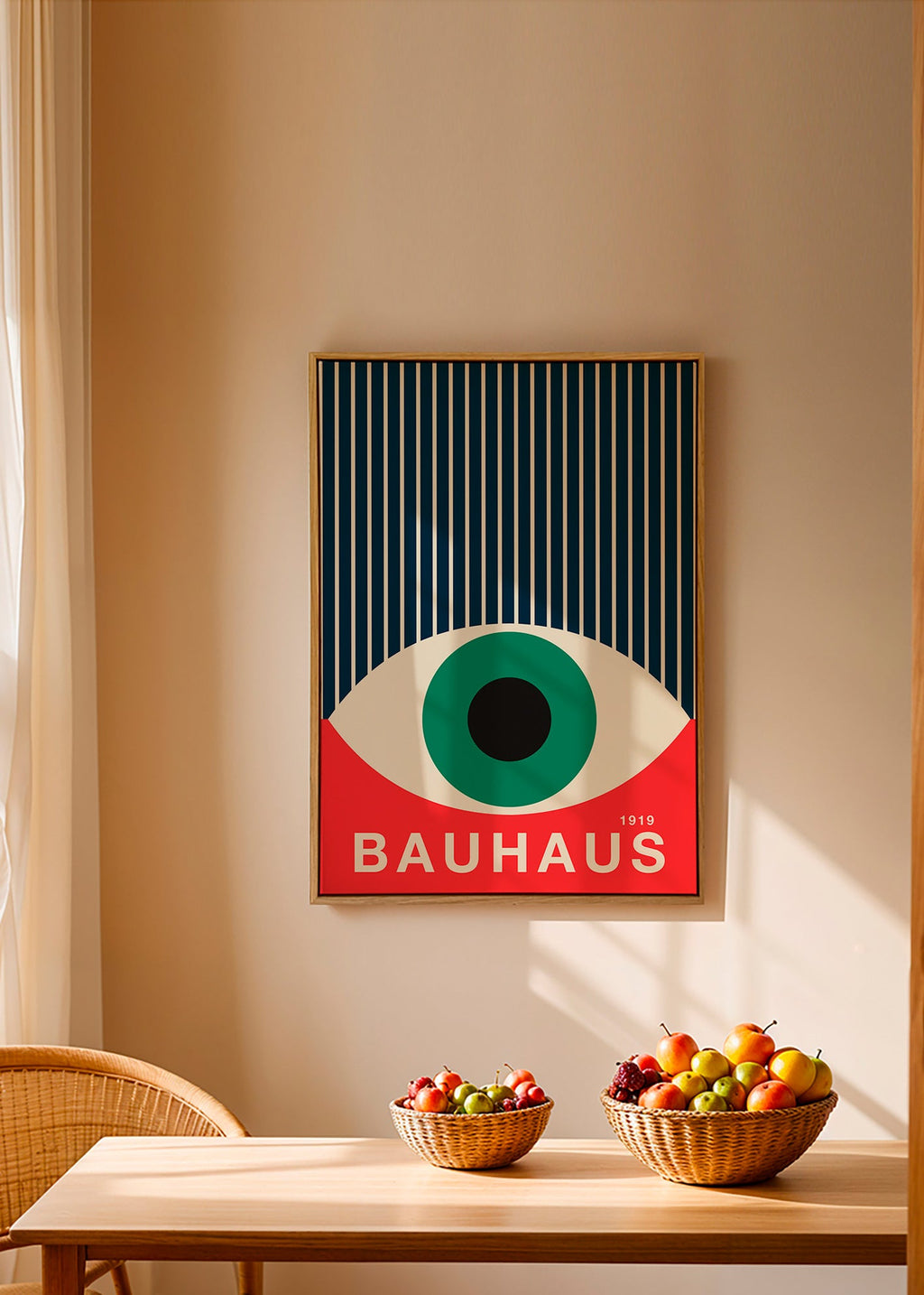 Illustrazione Bauhaus occhio grafico
