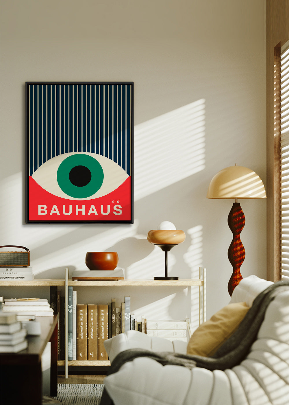 Illustrazione Bauhaus occhio grafico
