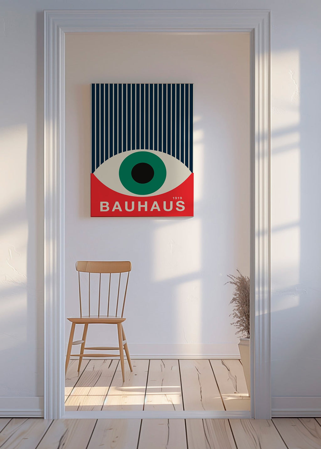Illustrazione Bauhaus occhio grafico