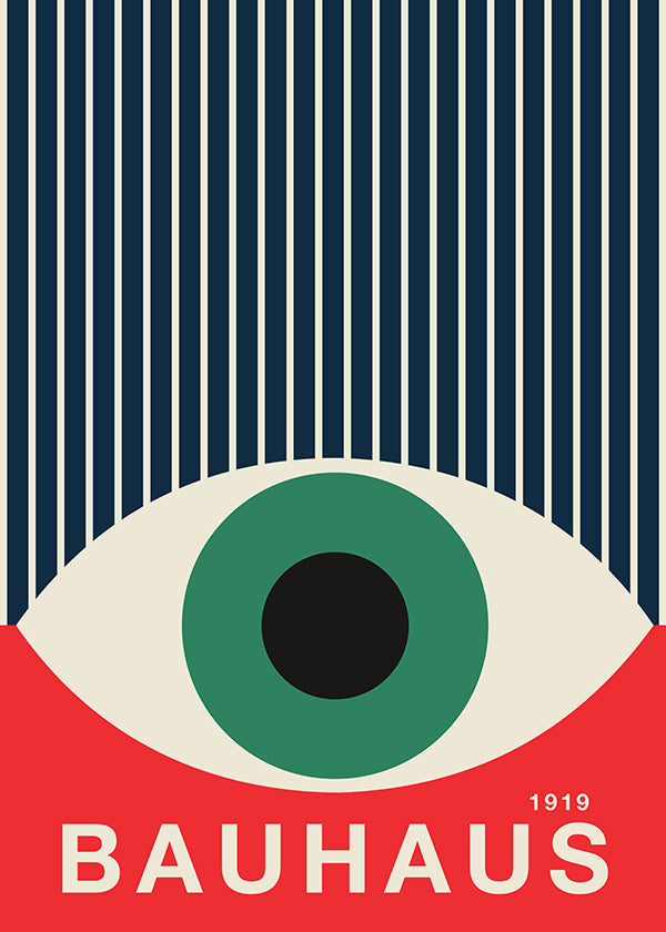 Illustrazione Bauhaus occhio grafico
