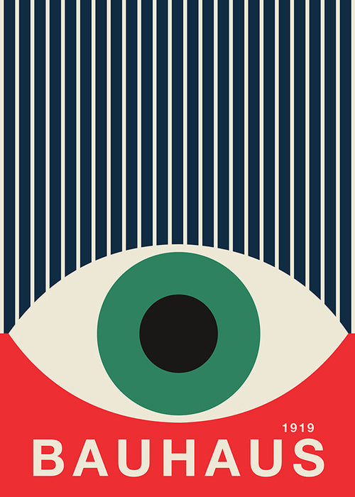 Illustrazione Bauhaus occhio grafico