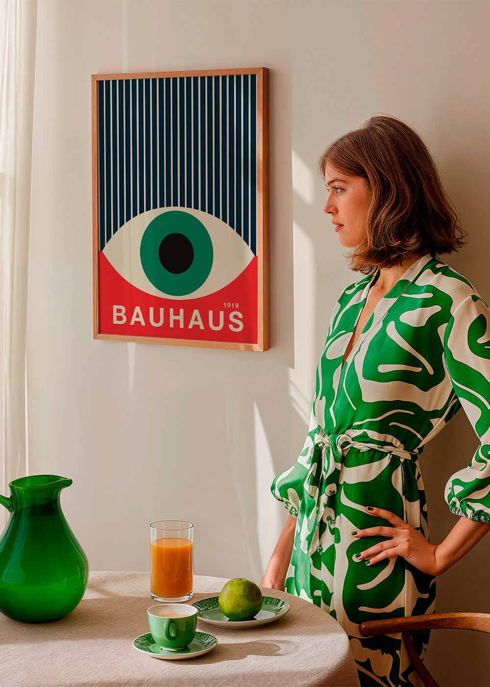 Illustrazione Bauhaus occhio grafico