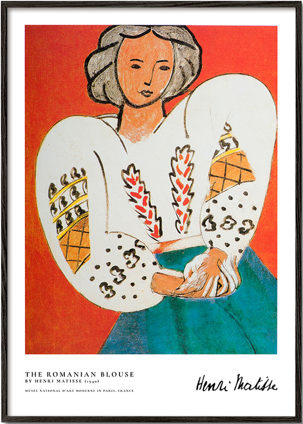 Illustrazione di blusa rumena dal tratto espressivo