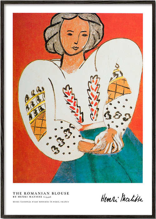 Illustrazione di blusa rumena dal tratto espressivo