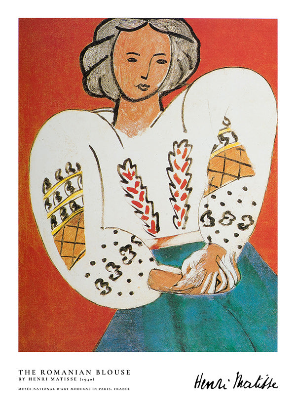 Illustrazione di blusa rumena dal tratto espressivo