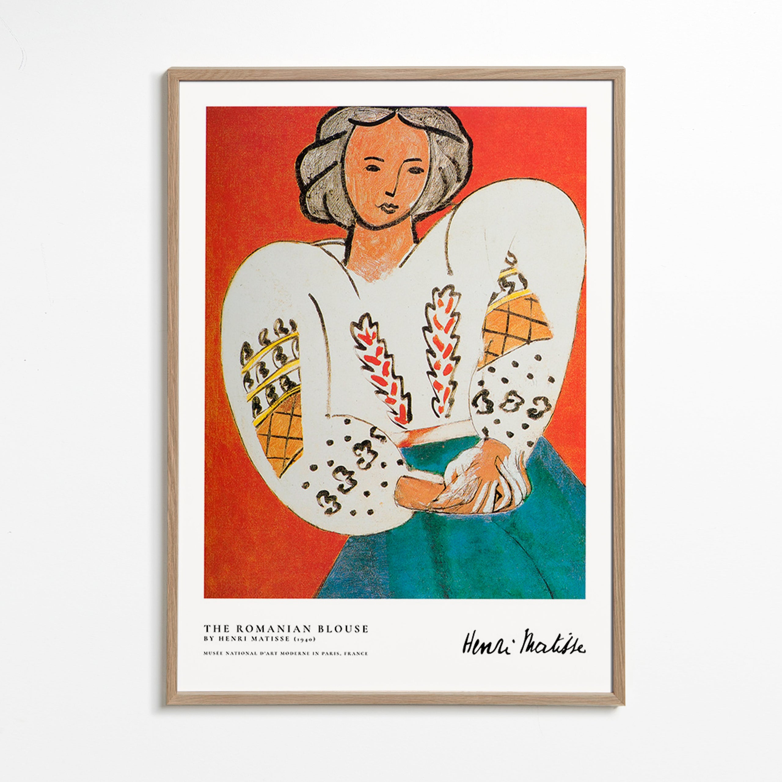 Illustrazione di blusa rumena dal tratto espressivo