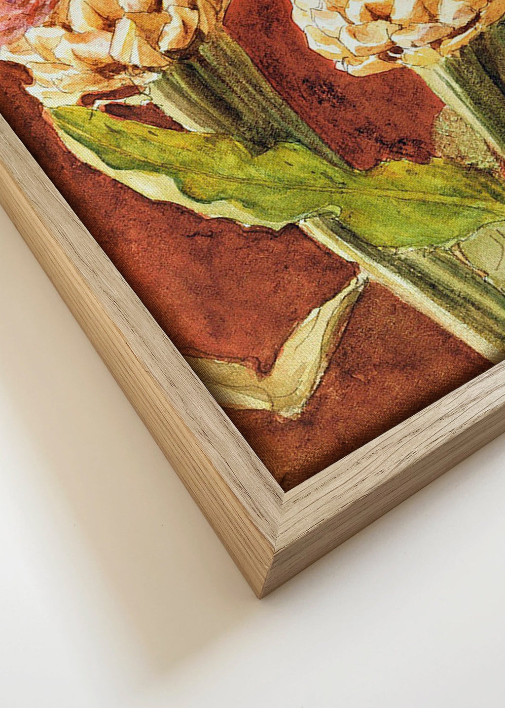 Stampa botanica con cardi rosa