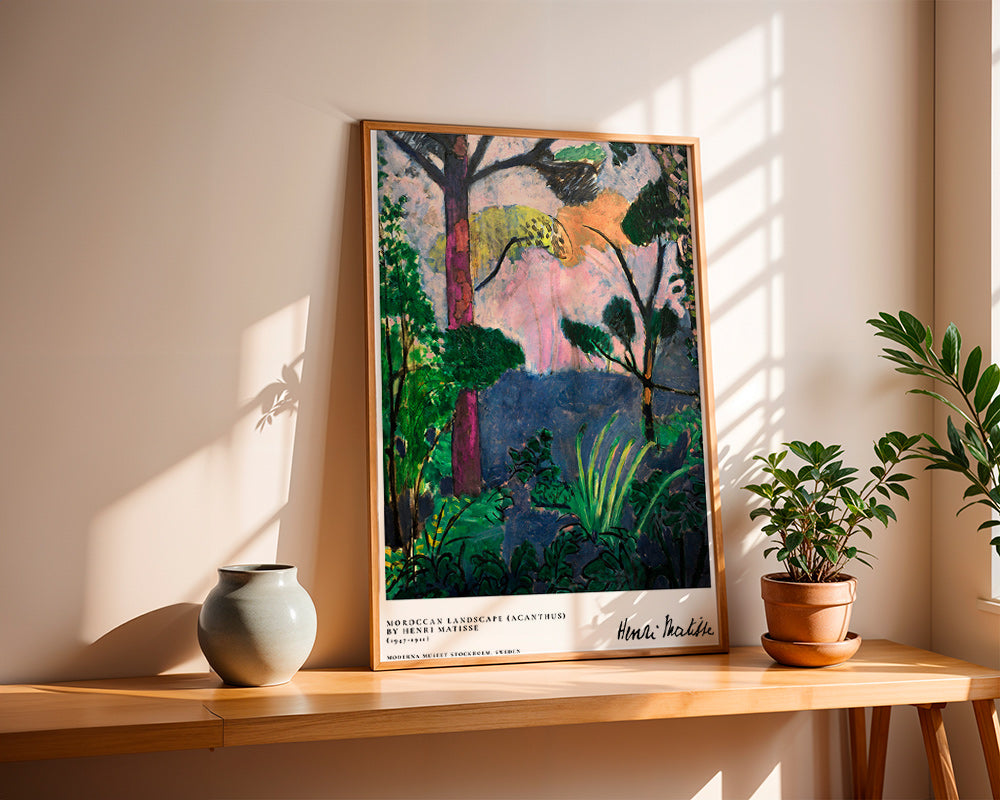 Paesaggio pittorico con vegetazione