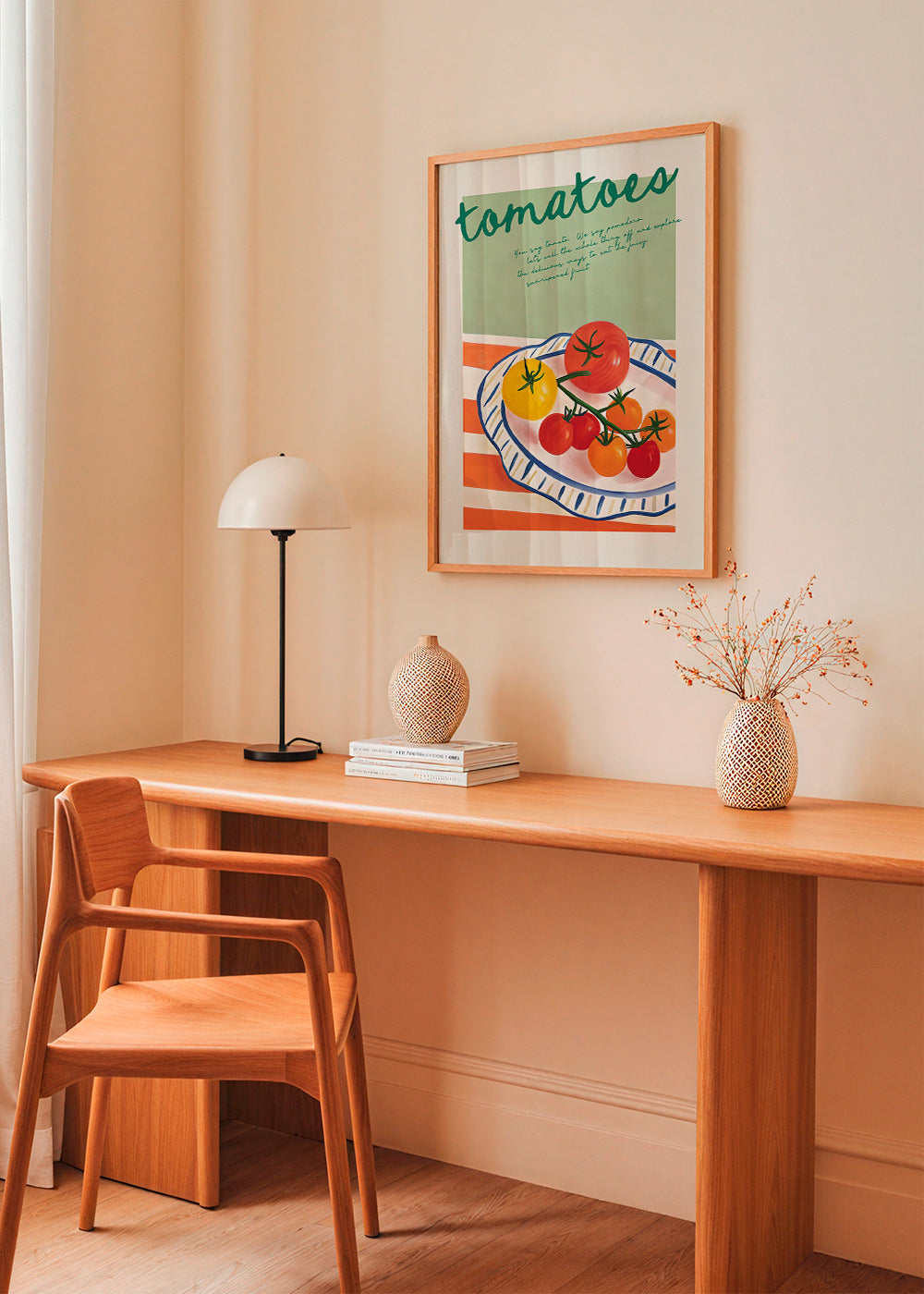 Arte da cucina con pomodori illustrati