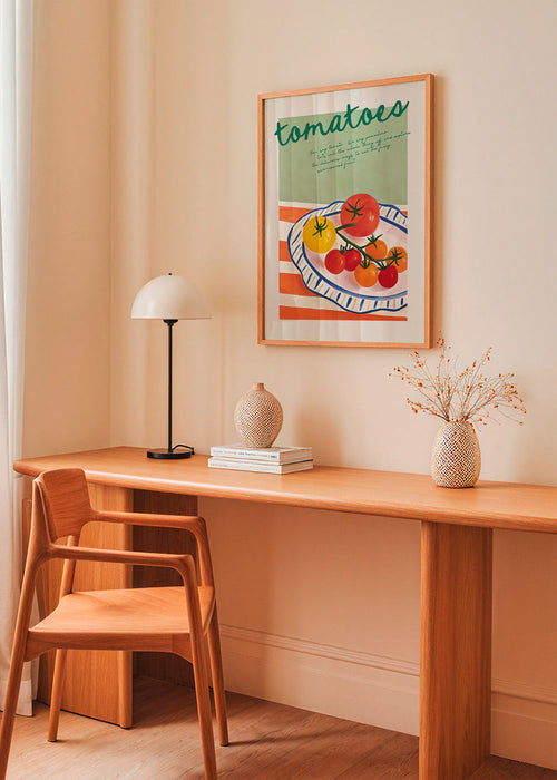 Arte da cucina con pomodori illustrati
