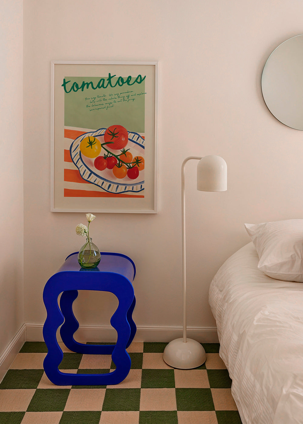 Arte da cucina con pomodori illustrati