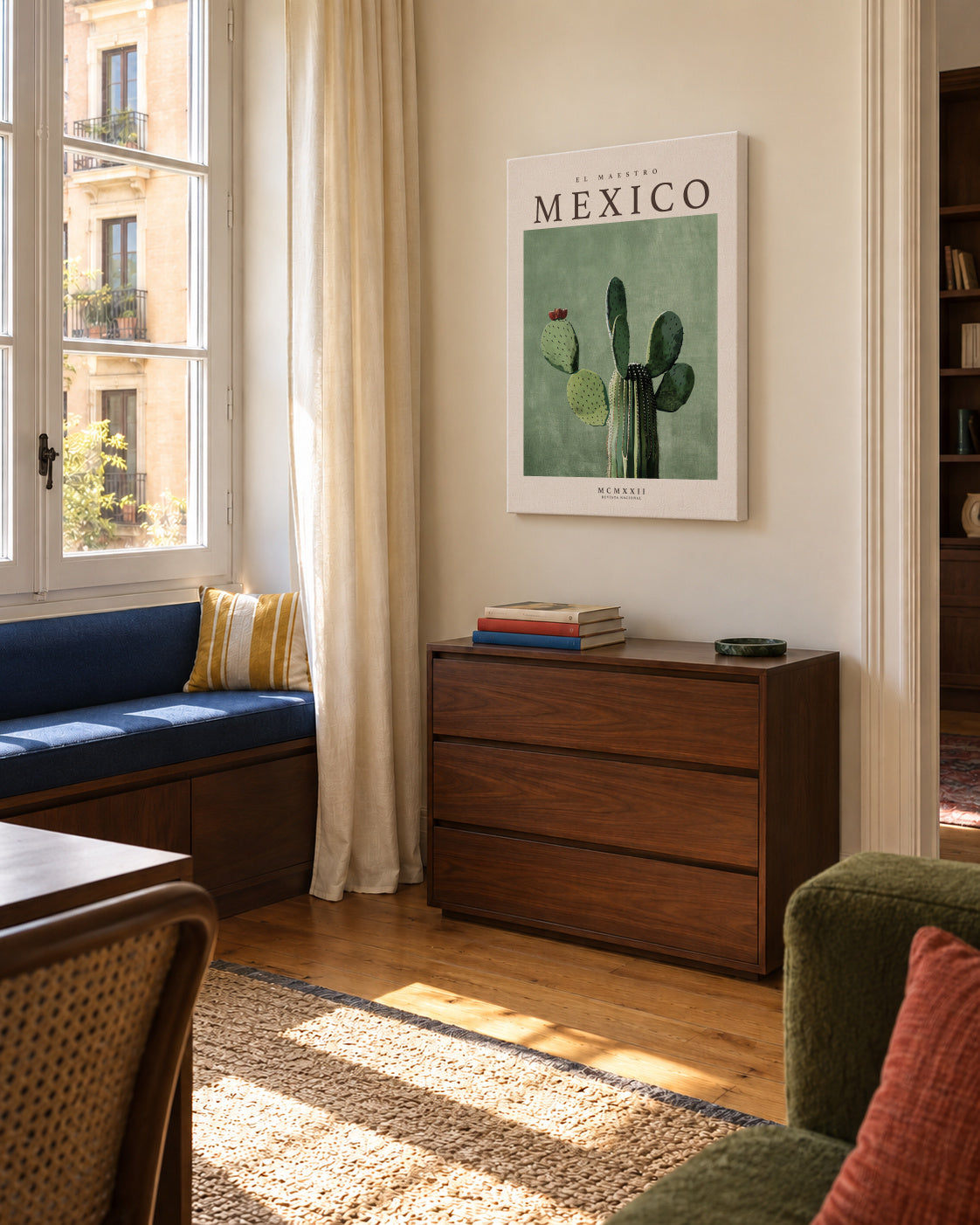 Mexico - Unframed canvas in an interior