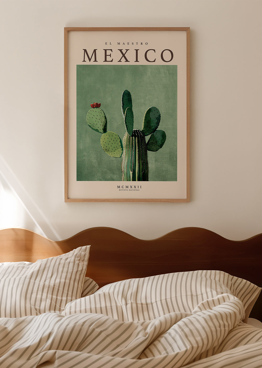 Stampa botanica Messico con cactus