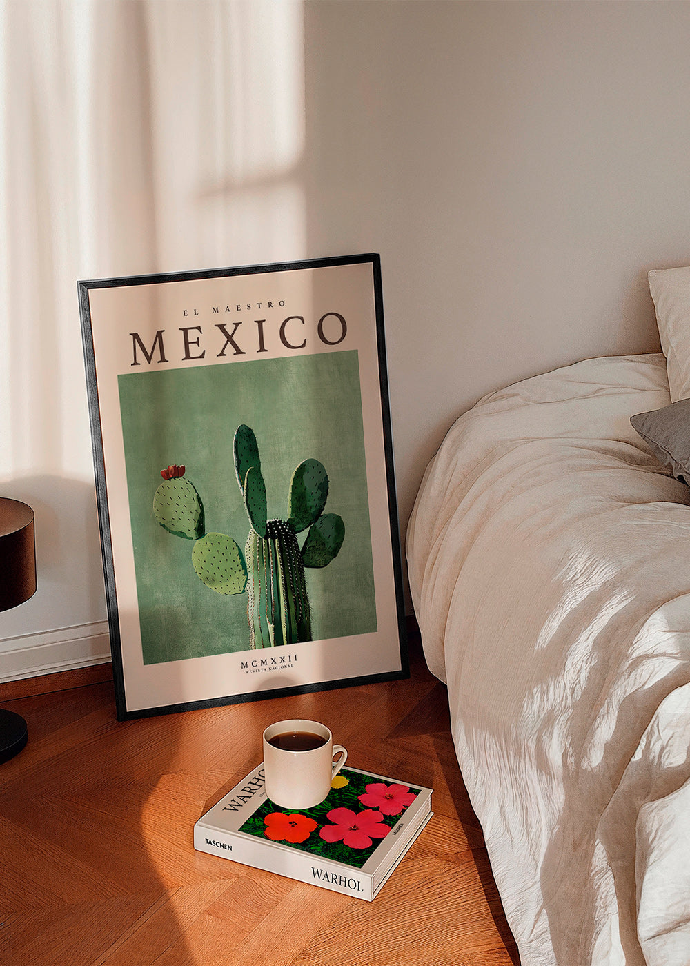 Stampa botanica Messico con cactus