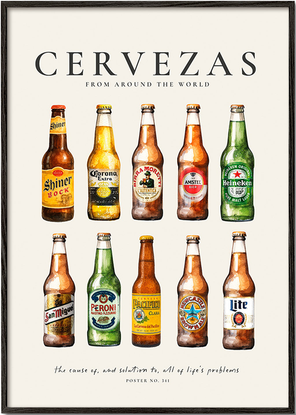 Arte da cucina — Bottiglie di birra classiche