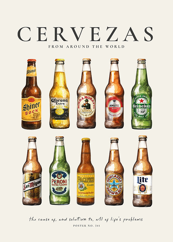 Arte da cucina — Bottiglie di birra classiche