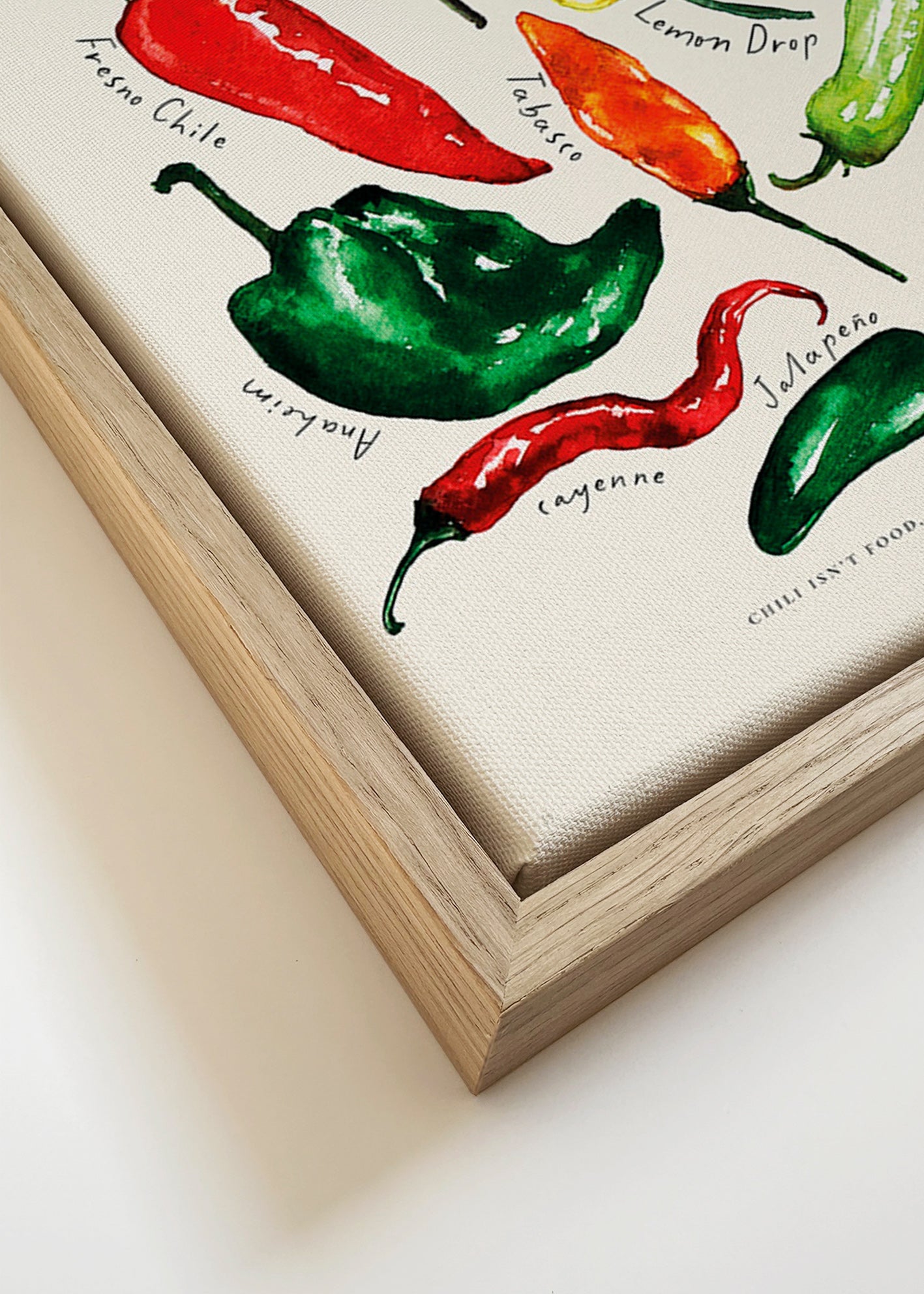 Arte da cucina Chillies ad acquerello