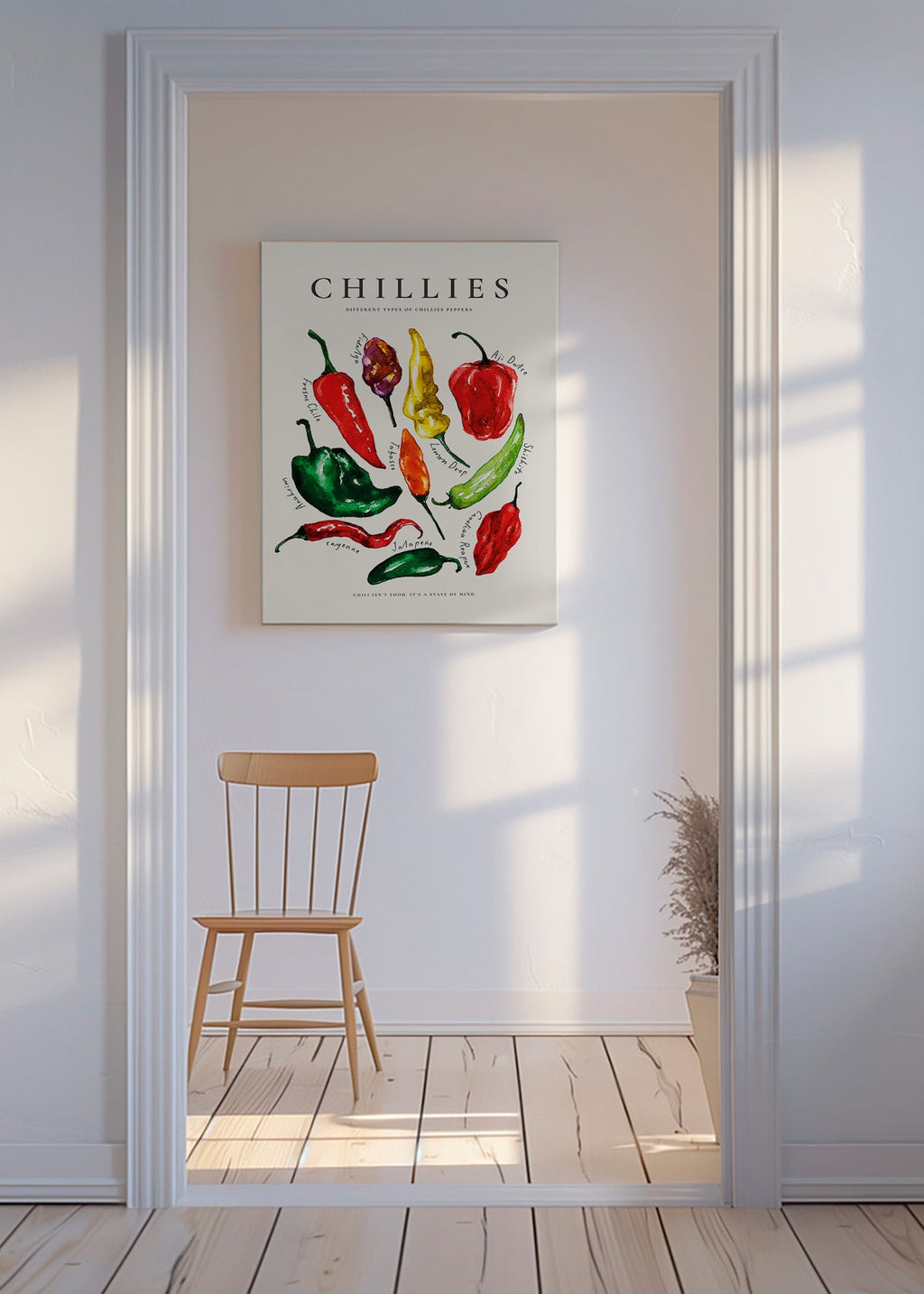 Arte da cucina Chillies ad acquerello