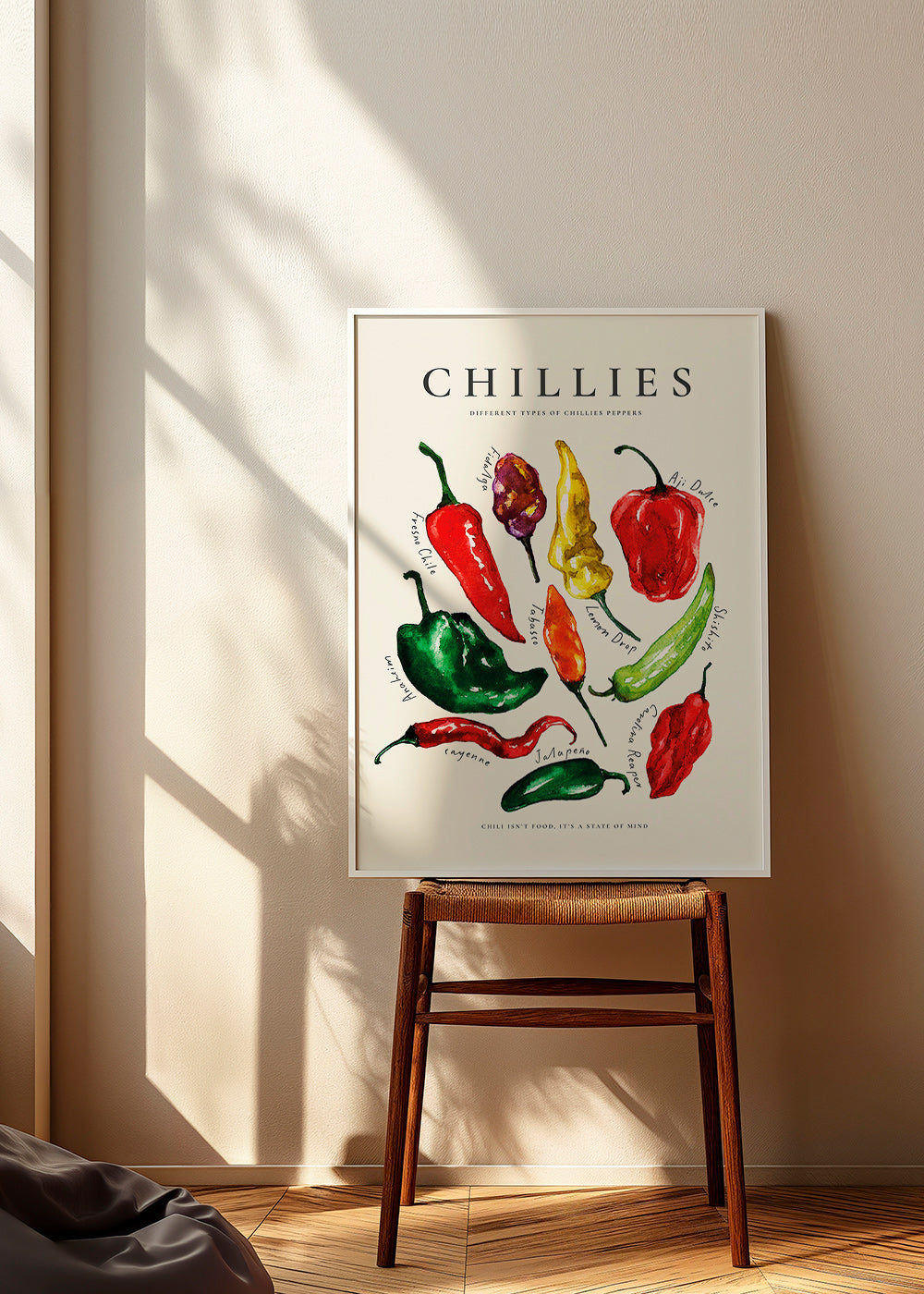 Arte da cucina Chillies ad acquerello