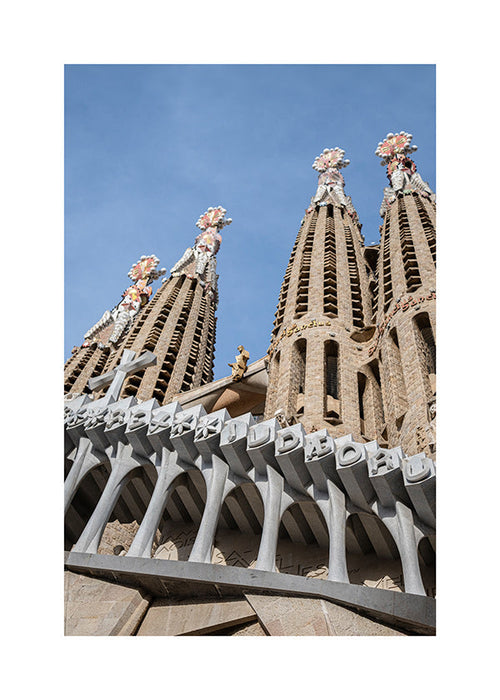 Arte da città Facciata Sagrada Família verticale