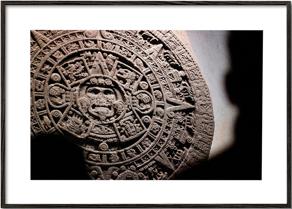 Fotografia calendario azteco in rilievo