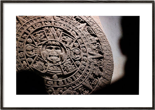 Fotografia calendario azteco in rilievo