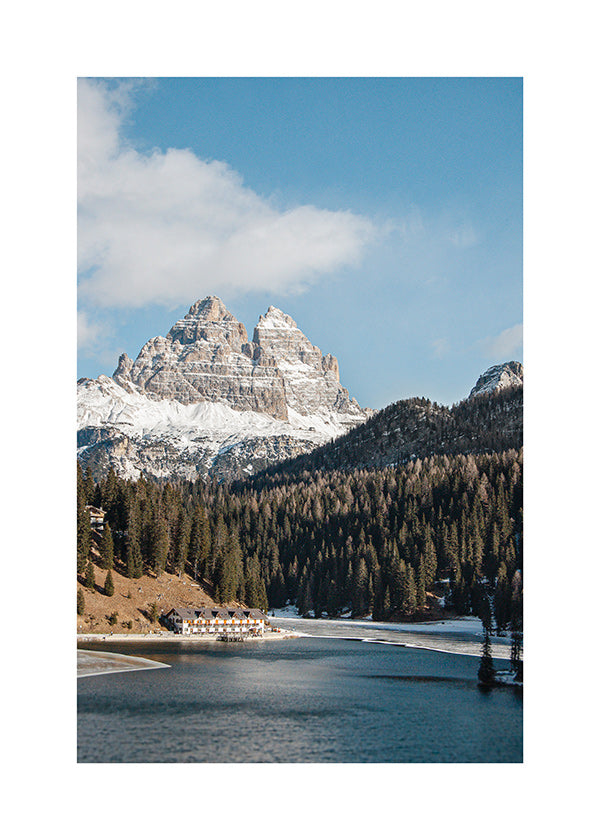 Fotografia lago e cime