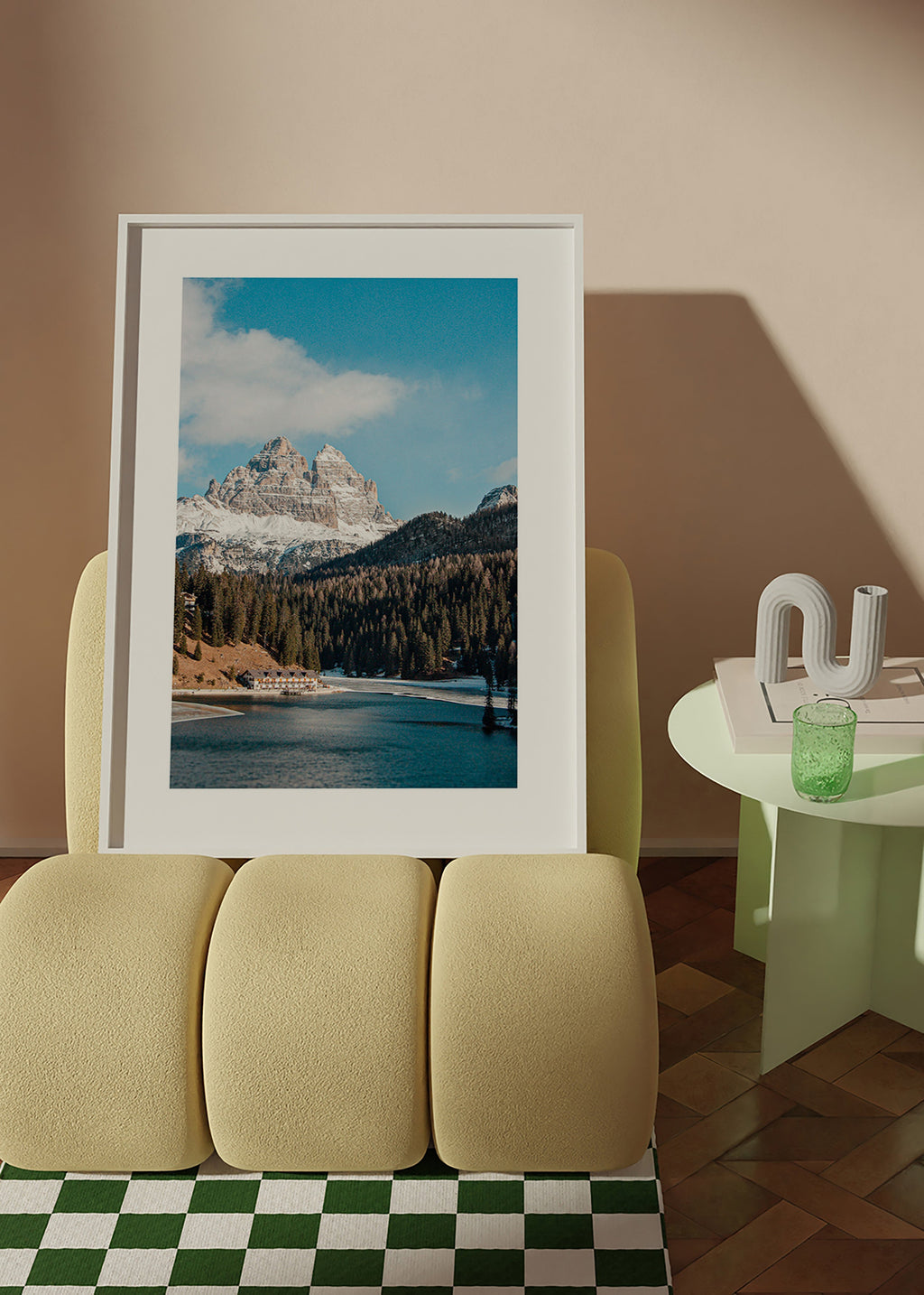 Fotografia lago e cime